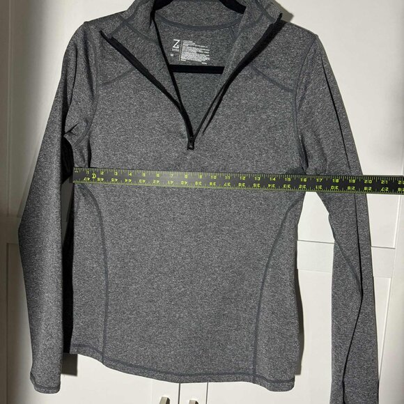 Z by Zella Women's Half-Zip Sweater Active Gray Medium - Picture 4 of 8